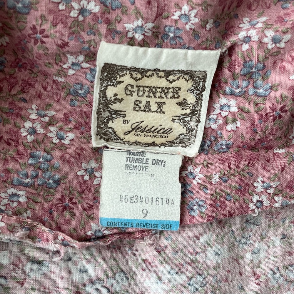 Vintage Gunne Sax Renaissance Puff Sleeve Prairie Dress - Picture 3 of 9